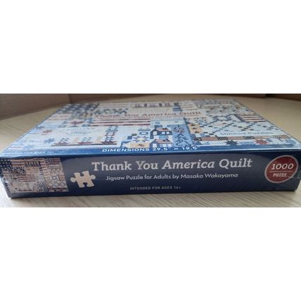 StashBooks 1000 Piece Jigsaw Thank You America Quilt New Sealed Masako Wakayama
