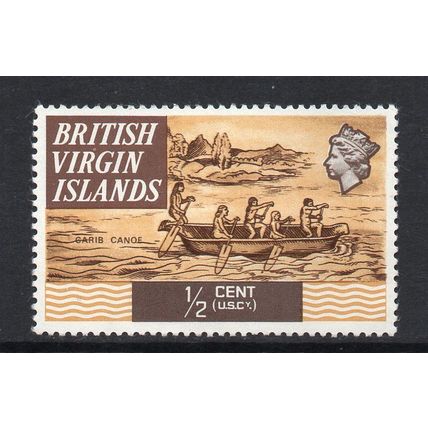 British Virgin Islands - 1970-74 - ½c Carib Canoe (sg240) Mint Hinged