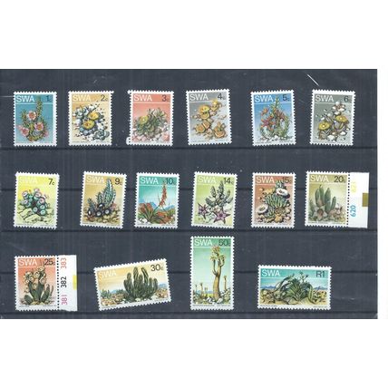 South West Africa stamps. 1973 - 1979 Succulents set MNH SG 241 - 256 (AQ487)