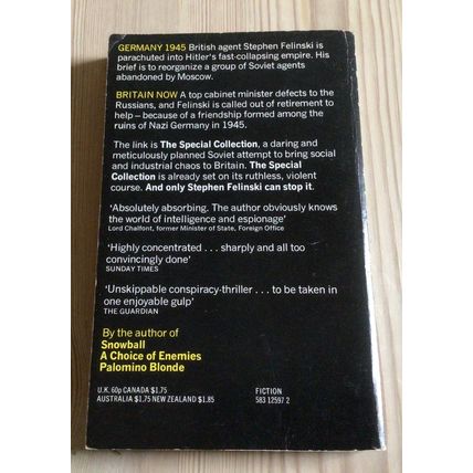 The Special Collection (1975) - Ted Allbeury - Paperback Book - Spy / Espionage