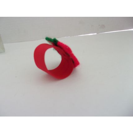 Vintage Hedaya Brothers Plastic Canvas Cross Stitch Napkin Rings HOUSE Set 4