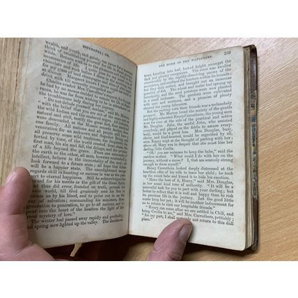 RARE* 1865 ANNE BOWMAN "ESPERANZA" FICTION SMALL LEATHER ANTIQUE BOOK (P3)