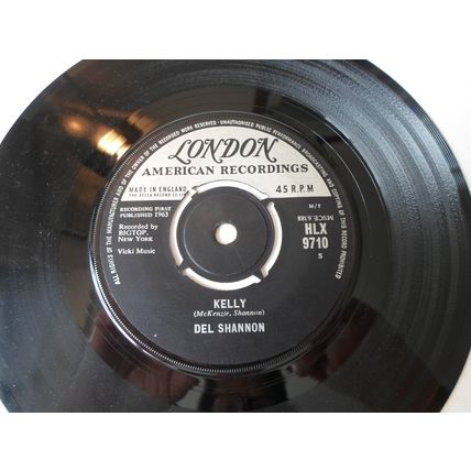 7" 1963. DEL SHANNON .TWO KINDS OF TEARDROPS .LONDON. HLX 9710. EXCELLENT
