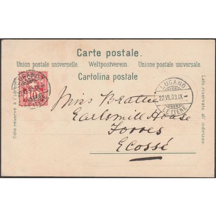 Costume Ticinese, 1903 - Kunzli Cartolina