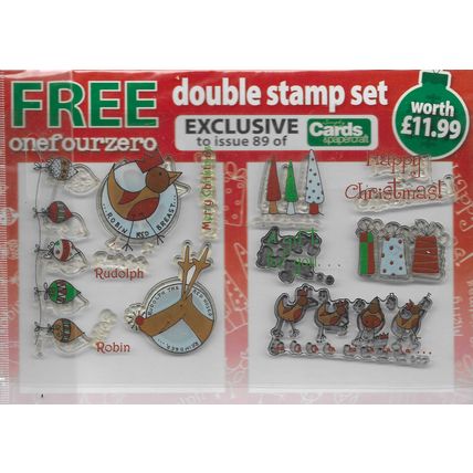 Onefourzero. Christmas Stamp Set. Stamping Cardmaking Scrapbooking Crafts