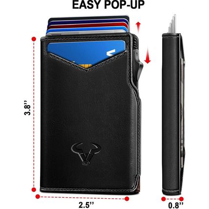 BULLIANT Men Wallet Gift Boxed,Slim Front Pocket Wallet Money Clip Card Holder 3