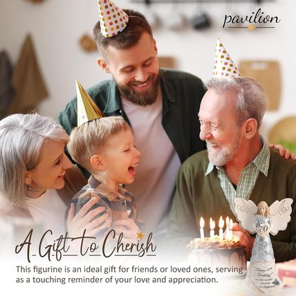 Pavilion 'Happy 70Th Birthday' 82416 Elements Angels - Polyresin Birthday Angel
