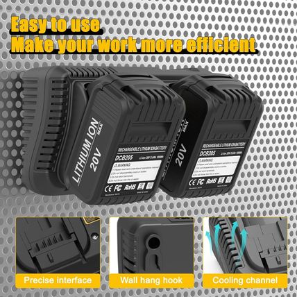 Powilling DCB102BP Replacement Charger for Dewalt DCB102BP 20-Volt MAX Jobsite C