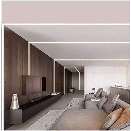 6Pack 6.6FT/2 Meter Plaster in LED Channel,Drywall LED Strip Light Channel,Triml