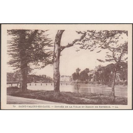 Ville et Bassin de Retenue, Saint-Valery-en-Caux, c.1920s - Lévy et Neurdein CPA