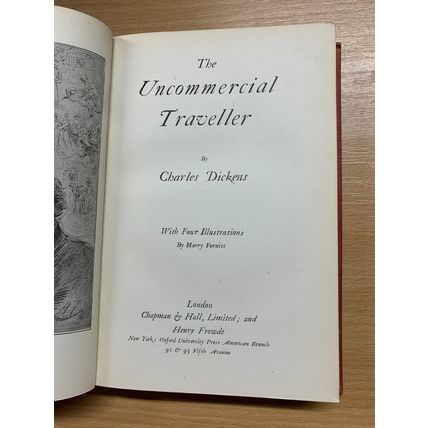 RARE* 1914 CHARLES DICKENS UNCOMMERCIAL TRAVELLER FIRESIDE EDITION HB BOOK (P4)