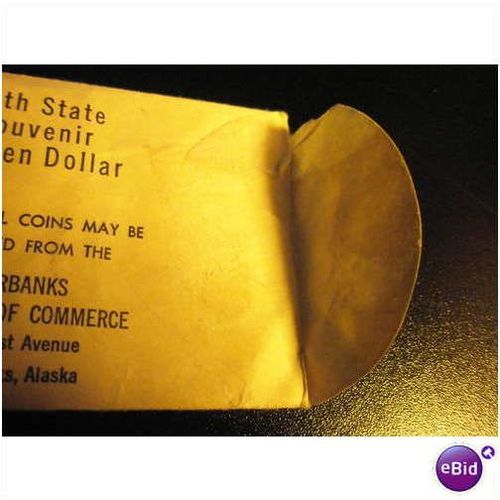 1959 Alaskan Statehood Gold Plated Token (FRE SHIP)