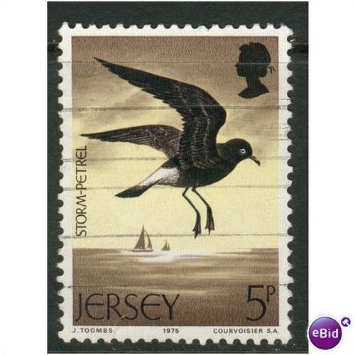 Jersey Stamps 1975 - SG 130 - 5p British Storm Petrel - used