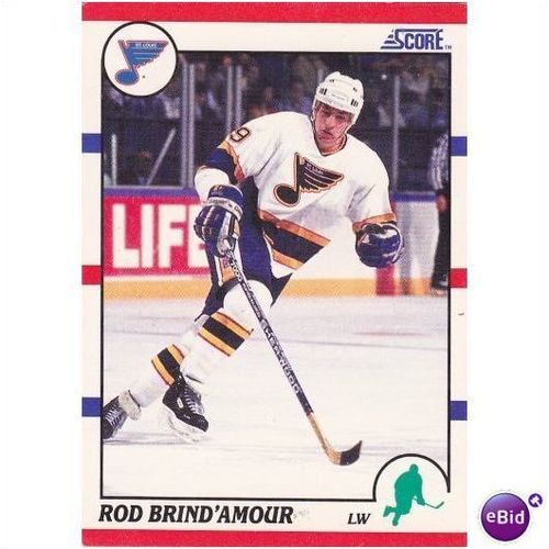 1990 Score Card No. 131 Rod Brind'amour St. Louis Blues