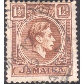Jamaica 1938 - SG123 - 1½d brown - King George V1 - used