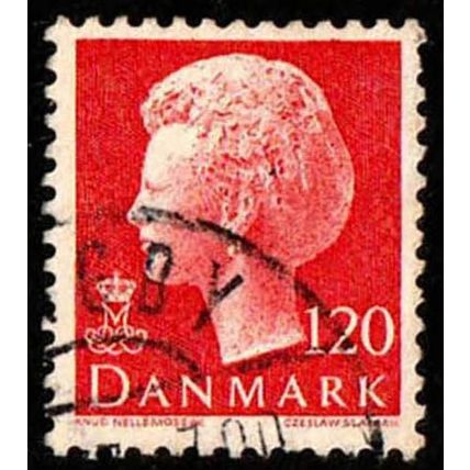 Denmark 1977 Queen Margrethe II 120 Øre Used Stamp.