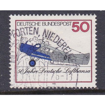 GERMANY 1976 50th ANNIV LUFTHANSA 50pf USED SG1721 #2