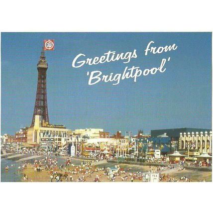 Advertising BLACKPOOL "Brightpool" Postcard (Daz)
