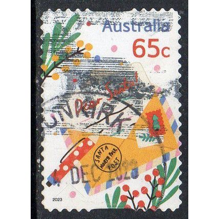 Australia 2023 Christmas - Letter to Santa 65c s/a Used