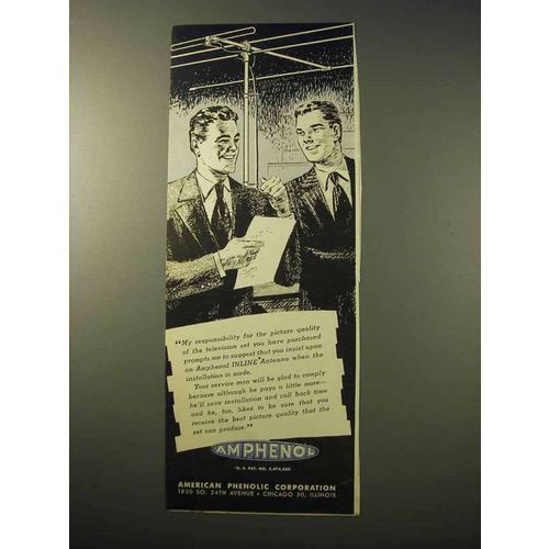 1950 Amphenol Inline Antenna - Quality Television