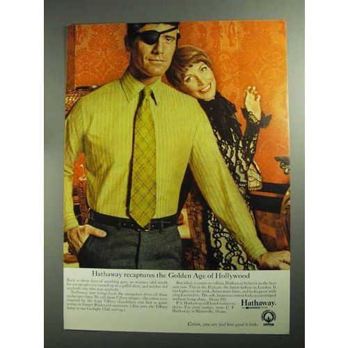 1968 Hathaway Shirts Ad - Golden Age of Hollywood