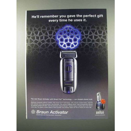 2005 Braun Activator Shaver Ad - The Perfect Gift