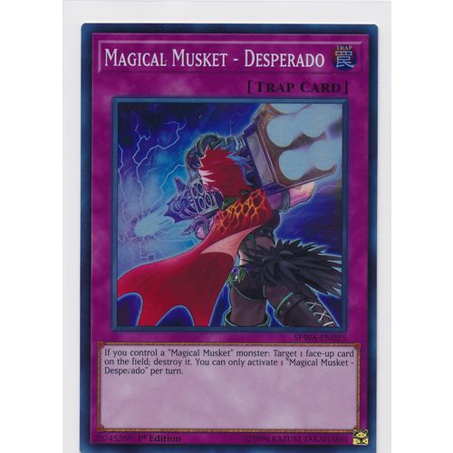 YuGiOh Spirit Warriors SPWA-EN025 Magical Musket - Desperado 1st Edition