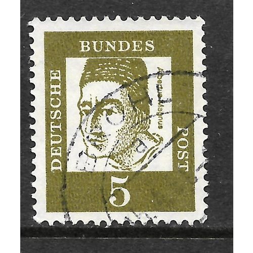 GERMANY BERLIN 1961 SG B194 5pf OLIVE MAGNUS FAMOUS GERMAN FINE USED#2