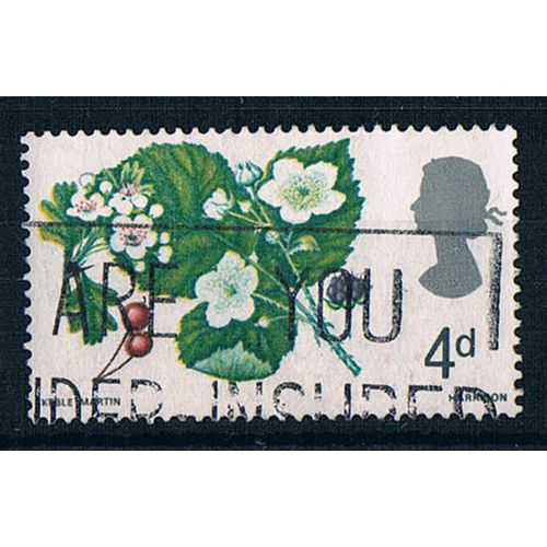 Great Britain 1967 SG717p gb91 British Wild Flowers 4d Used Stamp