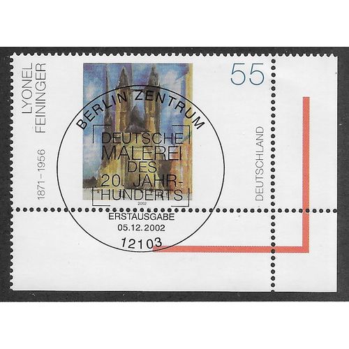 GER 2002 55c 'HALLE MARKET CHURCH' FINE USED (EBID60-283)