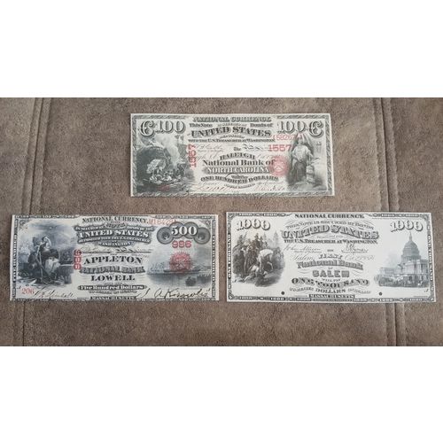 High quality COPIES with W/M United States National Bank 1875 y. FREE SHIPPING !