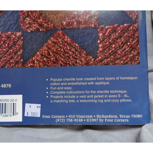 Creative Cotton Chenille Booklet Craft Sewing Material Fabric Use qbk001