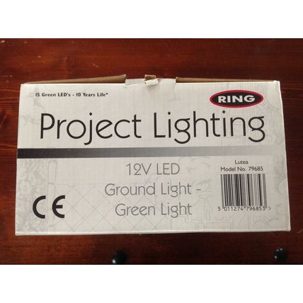 Ring Lutea Ground 12v 15 Led Lights Colour Green Garden Patio Deck lighting