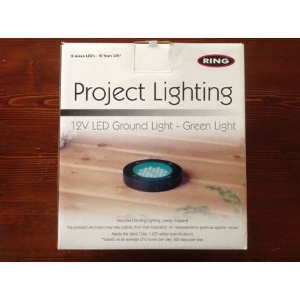 Ring Lutea Ground 12v 15 Led Lights Colour Green Garden Patio Deck lighting