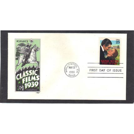 FDC Artmaster 2446 25c Gone With The Wind (Cachet-U/A) CV39147