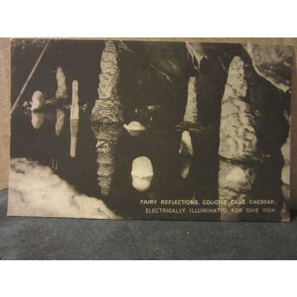 FAIRY REFLECTIONS GOUGH'S CAVE, CHEDDAR, unused antique postcard by W. Gough #