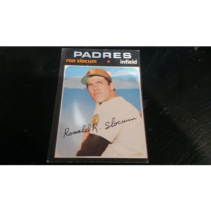 1971 Topps Card # 274 Ron Slocum Very Good (3) San Diego Padres