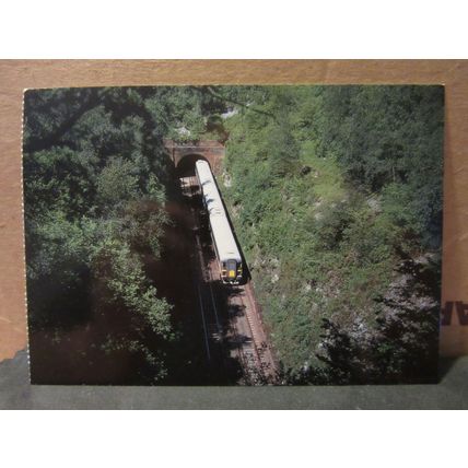 A WESSEX ELECTRIC TRAIN AT MITCHELDEVER, HAMPSHIRE unused postcard railways