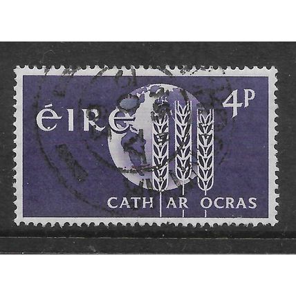 IRELAND 1963 FREEDOM FROM HUNGAR 4d VIOLET SG 193 FINE USED#2