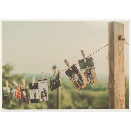 Washing Line Of Old Family Photo s Bizarre German Postcard
