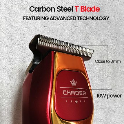 T-Blade Hair Detailing Trimmer 10W 0.1mm Beard Clipper Cordless Shaver Two Speed