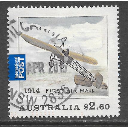 AUSTRALIA 2014 SG4191 FIRST AIR MAIL INTERNATIONAL POST BLERIOT XI PLANE