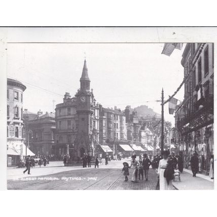 Albert Memorial Hastings Sussex Postcard unused VGC