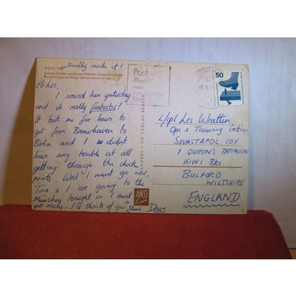 EUROPE CENTER, BERLIN CITY, GERMANY used postcard 1973 Postmark #