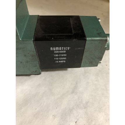 NEW OLD NUMATICS PNEUMATIC SOLENOID VALVE 150 PSIG,A12SS400K 120/50, 228-690B,BQ