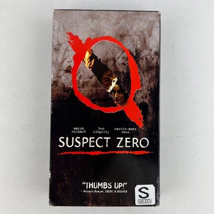 Suspect Zero VHS Video Tape Ben Kingsley, Carrie-Ann Moss