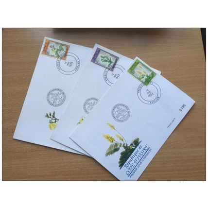 Côte d'Ivoire 1993 FDC plantes médicinales Heilpflanzen Plants Mi. 1092-1094