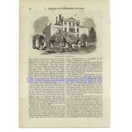 First House Stamford Hill, Asylum for Children, Book Illustration, 1861