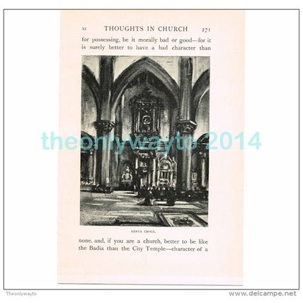 SANTA CROCE (2), FLORENCE, ITALY, BOOK ILLUSTRATION/PRINT, 1904