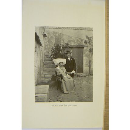 BRIDAL PAIR, ILE D'OLERON, FRANCE, c1905, Book Illustration
